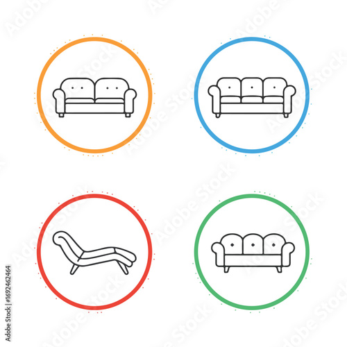 Sofa Icons Set