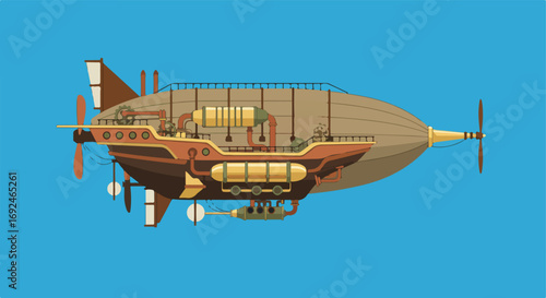 Steampunk airship (5)