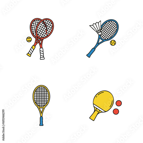 Various sports equipment