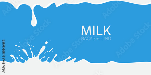Milk splashes background vector illustration