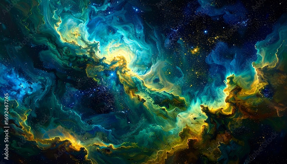 Fototapeta premium Abstract cosmic nebula (2)