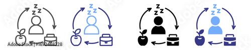 Habit Formation Icon Sheet Multiple Stye 
