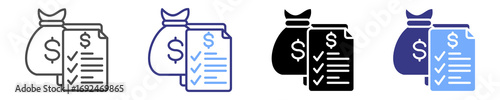 Saving Tracker Icon Sheet Multiple Stye 