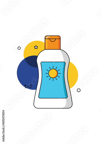 Sun protection lotion for healthy skin protection against harmful rays