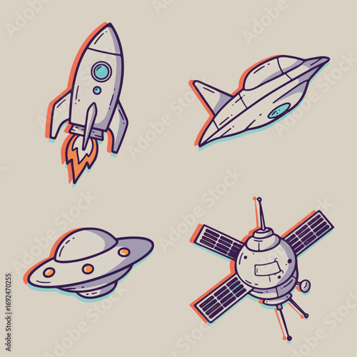 Space travel illustration