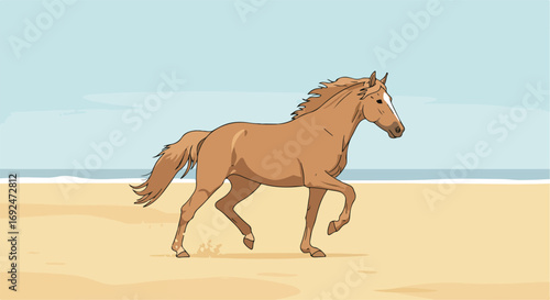 Galloping horse