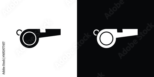 Whistle icon flat design. Eps 10