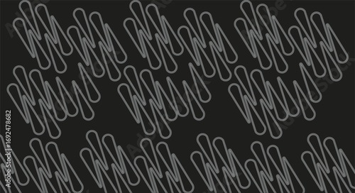 Abstract geometric pattern of intertwined lines and shapes with subtle shading