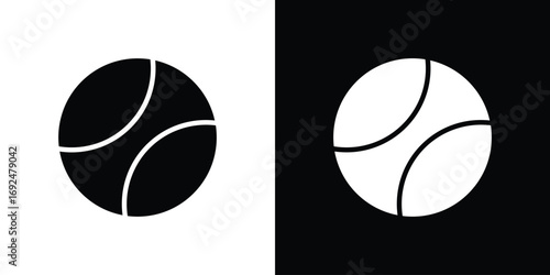 Tennis icon flat design. Eps 10