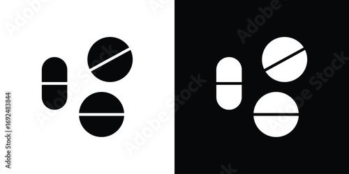 Medicine icon flat design. Eps 10