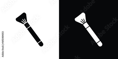 Makeup brush icon flat design. Eps 10