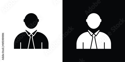 Man icon flat design. Eps 10