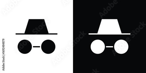 Incognito icon flat design. Eps 10