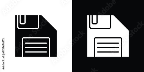 Floppy disk icon flat design. Eps 10