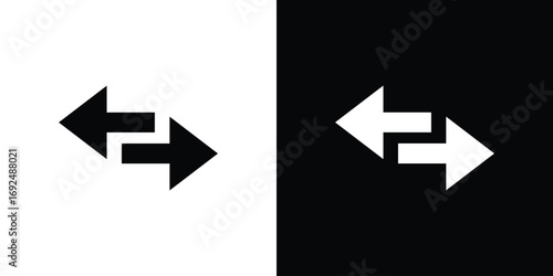 Data transfer icon flat design. Eps 10