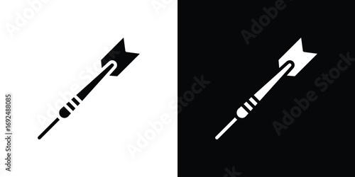 Dart icon flat design. Eps 10