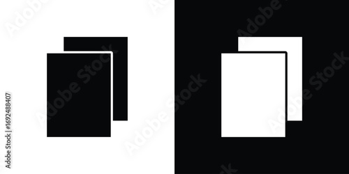 Copy icon flat design. Eps 10