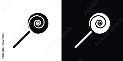 Candy icon flat design. Eps 10