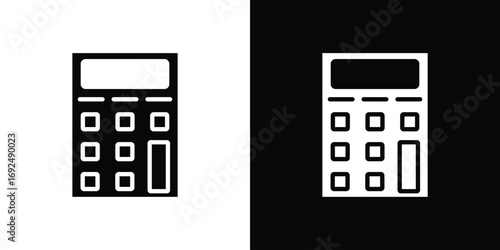 Calculator icon flat design. Eps 10