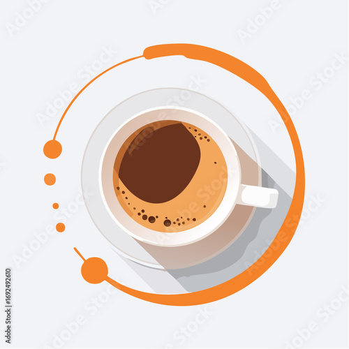 Pixel Art Coffee Cup