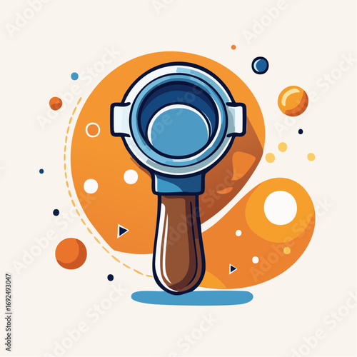 Colorful Vector Espresso Portafilter