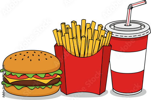 Simple Fast Food Combo Icon