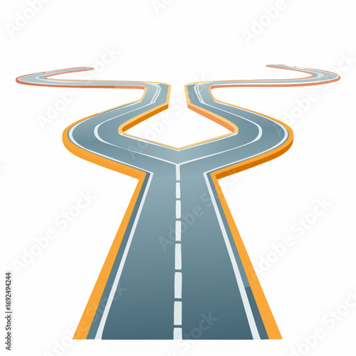 Two Winding Roads Diverging