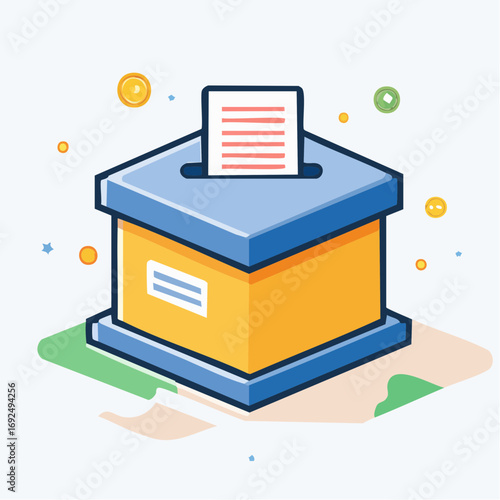 Voting Box Illustration