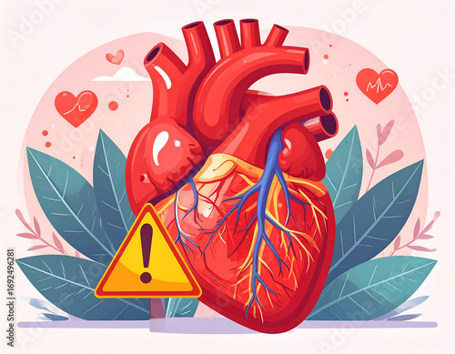 Healthy Versus Clogged Artery Comparison Infographic