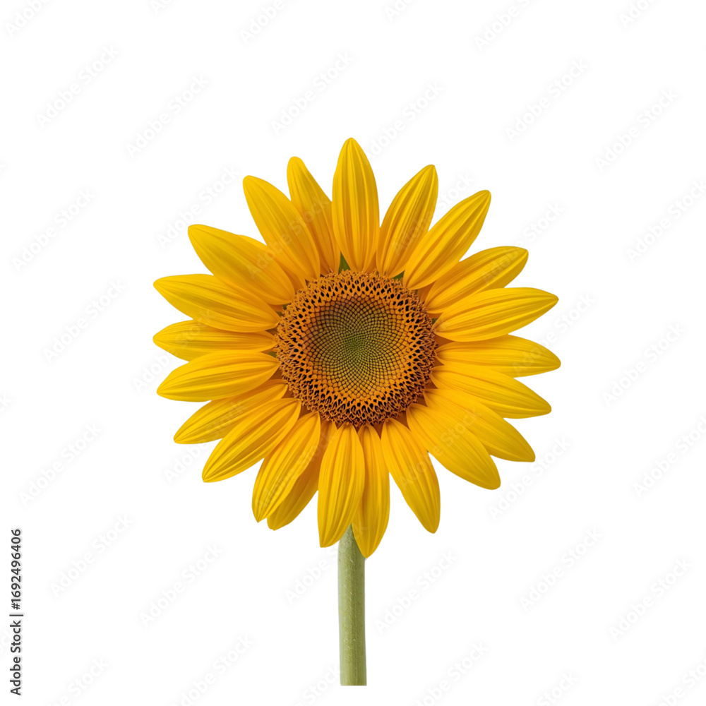 Fototapeta premium sunflower isolated on white
