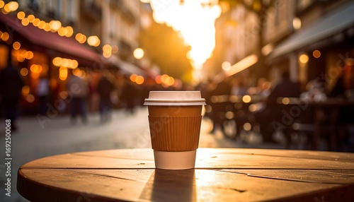 Outdoor coffee in Parisian street