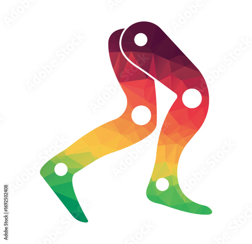 Prosthetic Leg Logo Template Design