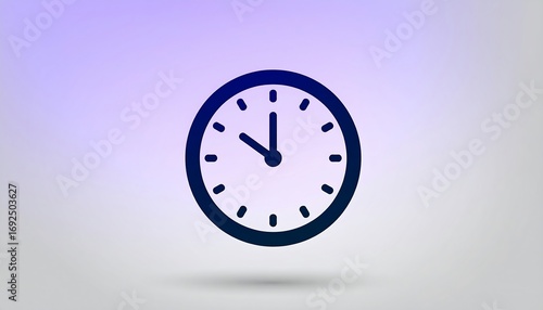 Wallpaper Mural Simple clock graphic on a gradient background Torontodigital.ca