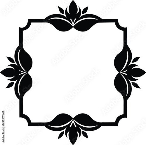 frame with floral ornament