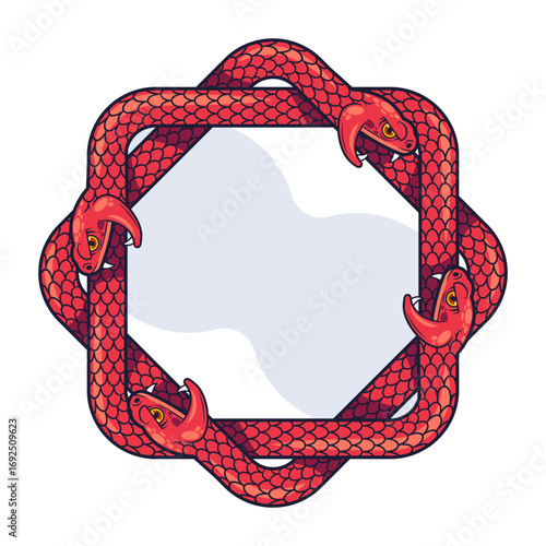 rope frame vector illustration