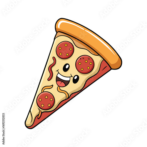 Delicious meat lover s pizza slice illustration with savory sausage and spicy pepperoni toppings