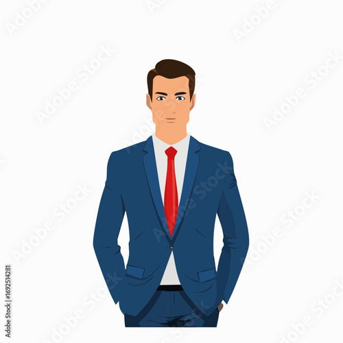 A vector illustration set of businessmen in various poses, facial expressions, and office scenes. Suitable for presentations, infographics, business materials, websites, and creative projects.