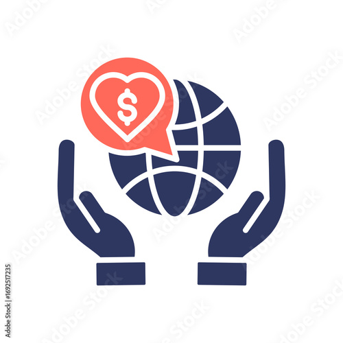 Nonprofit Work glyph color icon