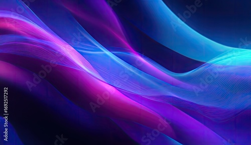 Abstract flowing lines of vibrant purple and blue (1)