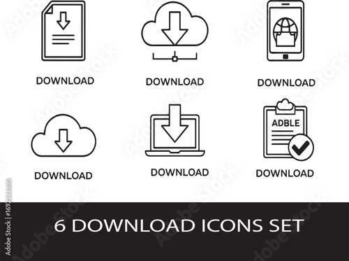business and finance icons set