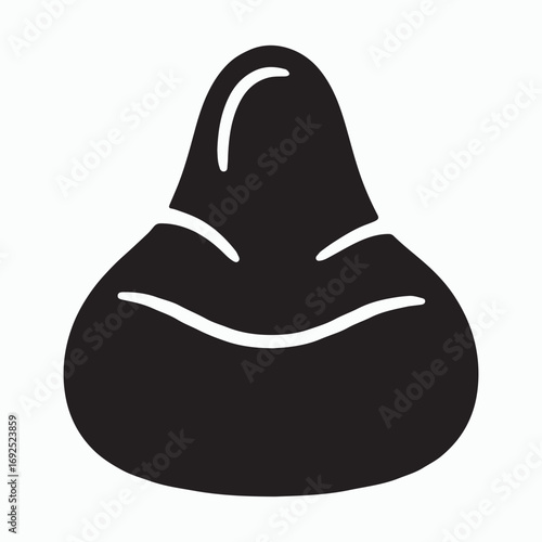 Bean Bag Kids Play Solid Icon