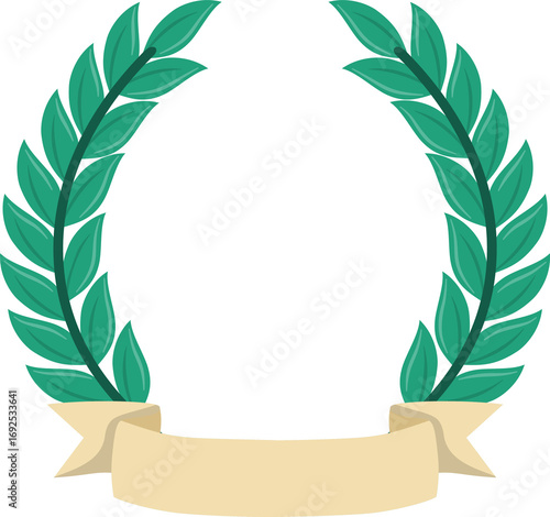 Green Laurel Wreath