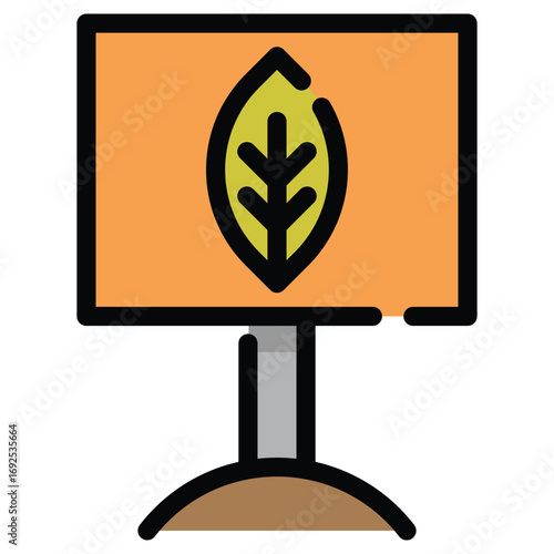 Panel Clean Vector Icon – Flat Symbol Design for Web and Mobile Apps