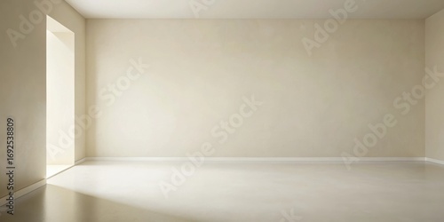 Wallpaper Mural Empty Room with Neutral Walls and Light Flooring, Ideal for Interior Design Presentations or Mockups Torontodigital.ca