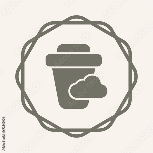 Delete symbol trendy artwork useful vector Illustration circle design magnificent colorful background
