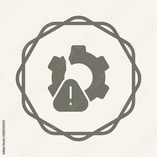 Management Failure symbol trendy artwork useful vector Illustration circle design magnificent colorful background