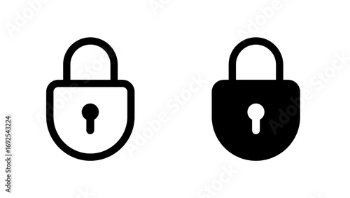 Protection and Secure icon. Security Lock