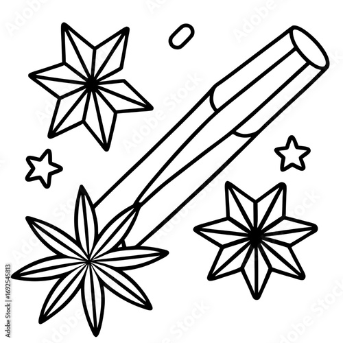 vector illustration of an abstract flower