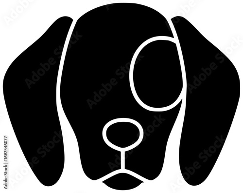 pet illustration dog silhouette chubby logo animal icon cute outline breed canine happy funny fat doggy adorable portrait puppy shape women vector graphic background