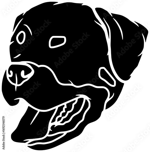 pet illustration dog silhouette chubby logo animal icon cute outline breed canine happy funny fat doggy adorable portrait puppy shape women vector graphic background